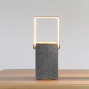 LOOM DESIGN Silo 1 dekorativ lampe, BT-højttaler, grå