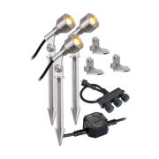 EVN P68123502-3 LED-udendørsspot, sæt/3, 3.000 K