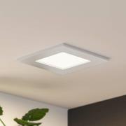 Prios LED-indbygningslampe Helina, sølv, 11,5 cm, dæmpbar