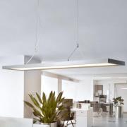 Arcchio LED-pendellampe Dorean, sølv, metal, 120 cm