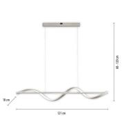 Paul Neuhaus Q-Swing LED-hængelampe, stål