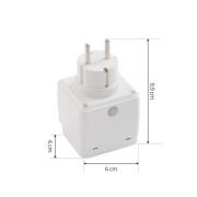 Prios Smart Plug Lykka, EU, WiFi, Tuya, indendørs, udendørs, hvid