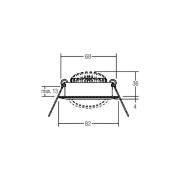 BRUMBERG BB03 indbygning RC driver kantet hvid