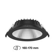 SLC Shift LED-indbygningsspot Ø 19cm CCT, sort