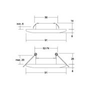 BRUMBERG Adapt LED-downlight, mat krom