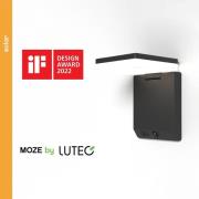 Moze LED-væglampe med solceller, justerbar med sensor