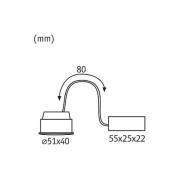 Paulmann Coin Base LED 3-step-dim 100° 5 W 3.000 K