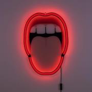 Tongue dekorativ LED-væglampe, 41x58cm