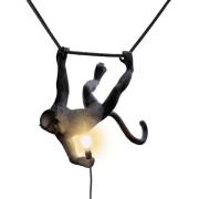 Monkey Lamp udendørs LED-hængelampe svingende sort