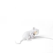 Mouse Lamp deko LED-bordlampe, USB, liggende, hvid