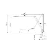 MAULoptimus LED-bordlampe, antracit, klemmefod