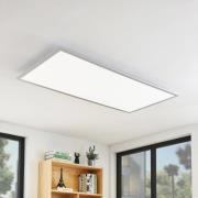 Lindby LED-loftlampe Zento, 120 cm, sølv, 4.000 K