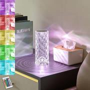 Lindby LED-batteridrevet bordlampe Louane, 21,5 cm, USB, RGBW