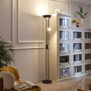 Lindby LED-læselampe Josefin, sort, læselampe, dæmpbar