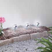 Lindby Smart LED jordspydsspot Nycta, RGB, Tuya, sæt med 3 stk