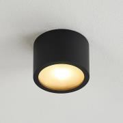 Arcchio downlight Nieva, G9, sort, rund, Ø 10cm, metal