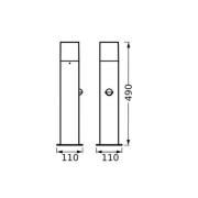 LEDVANCE Endura Classic Figo Square stibelysning, E27, sensor