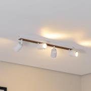 Envostar Tino loftspot med 4 lyskilder hvid/træ