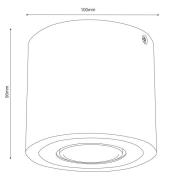 Envostar Ernest Downlight GU10 i træ, rund