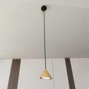 Hængelampe Elit, 1 lyskilde, guldfarvet, metal ophæng 1 m