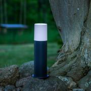 Sokkellampe Aberdeen, højde 35 cm, antracit, stål