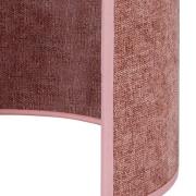 Euluna væglampe Celine, pink, chenille-stof, højde 24 cm