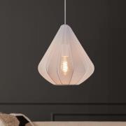 Dolwen hængelampe, hvid, Ø 33,5 cm, stof