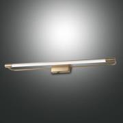 Rapallo LED-væglampe, messing, IP44, 80 cm