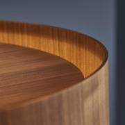 FRANDSEN Hængelampe FM 1954, valnød, Ø 28 cm, træ