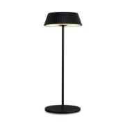 Relax LED-bordlampe med fod, sort, batteridrevet, IP54