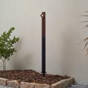 Lindby LED-gadelampe Luzian, højde 80 cm, sort, jordspyd