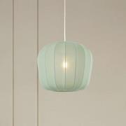 Lindby hængelampe Helin, blå, Ø 35 cm, stof