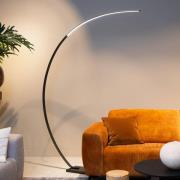Curve buelampe, sort, marmor, 192 cm, dæmpbar