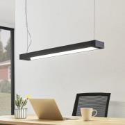 Arcchio Cuna LED-pendellampe, sort, kantet, 92 cm