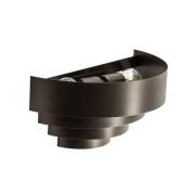 Rings væglampe, titanfarvet, stål, 2 x E27