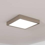LED-panel til overflademontering Fueva 5 IP20 830 nikkel 21x21cm