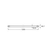 OSRAM LED-rørpære T8 10W energiklasse 840 120cm