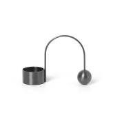 ferm LIVING fyrfadsstage Balance, sort, messing, 13 cm