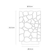 Almelo bordlampe, sort/guld, Ø 15 cm, metal