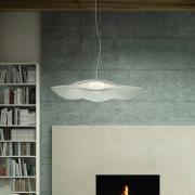 Bover LED-hængelampe Mediterránia S/105.2, hvid/cremefarvet