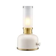 PR Home LED-bordlampe Frida, beige, højde 22 cm