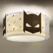 Dalber loftlampe Dark Hero, hvid/sort, Ø 33 cm