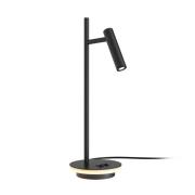 Maytoni Estudo LED-bordlampe, sort Højde 45,5 cm metal