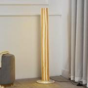 Lucande LED-gulvlampe Silja, 101 cm, træ, resin, 3000K