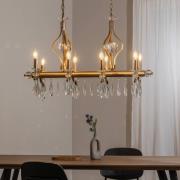 Lysekrone Elizabeth 105x55 cm metal/glas 8flg. antik guld