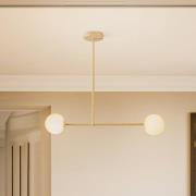 Loftlampe Gama, 2 lyskilder, guld