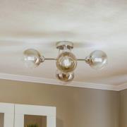Loftlampe Bolet Ø 65 cm, krom, 4 lyskilder