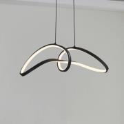 EGLO connect LED-hængelampe Calarossa-Z, sort, aluminium