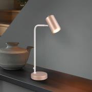 Marley bordlampe, brun/lysegrå, højde 45 cm, metal