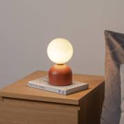Miki bordlampe, terracotta, højde 21 cm, metal/glas, G9